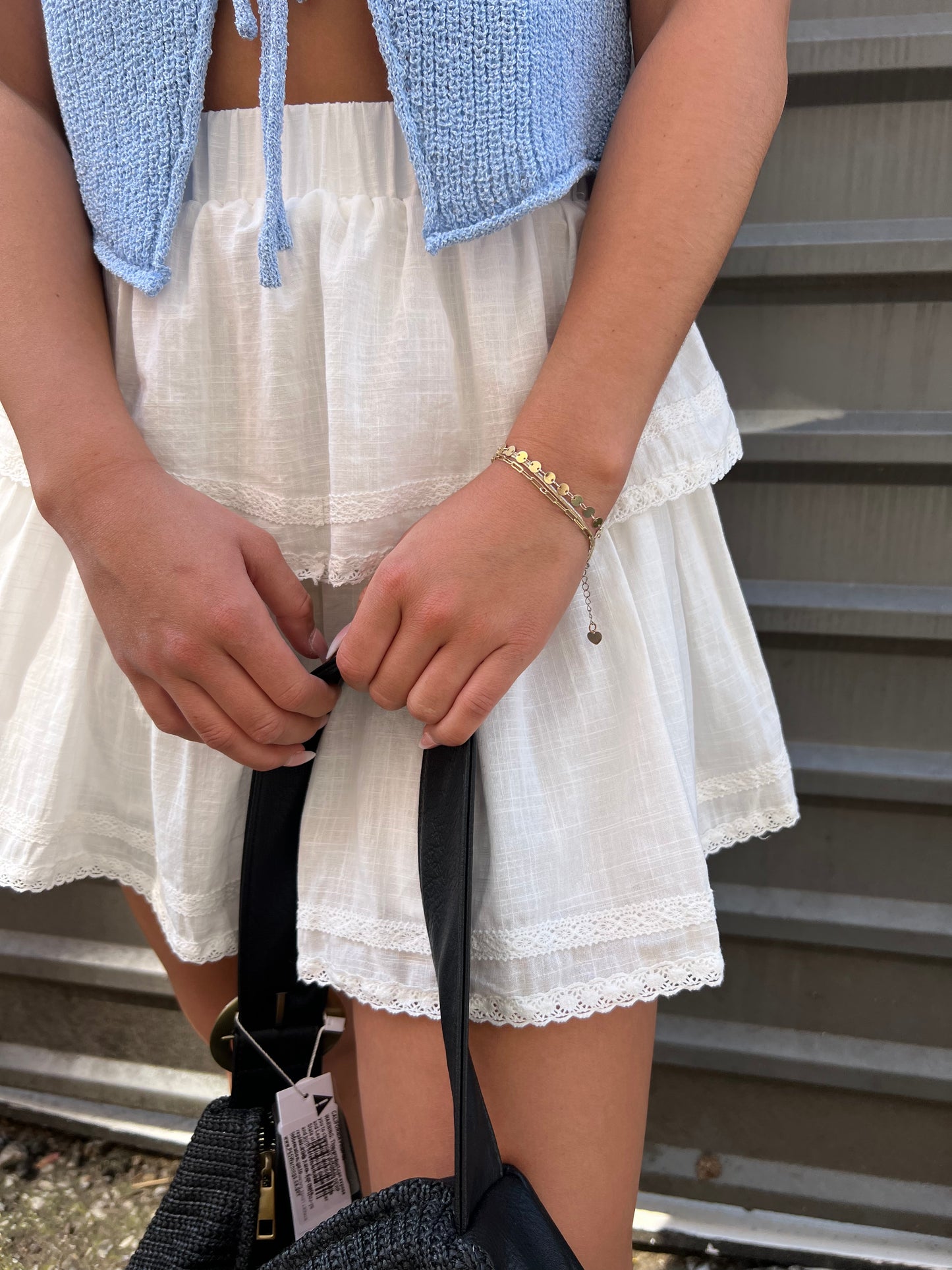 white summer skirt
