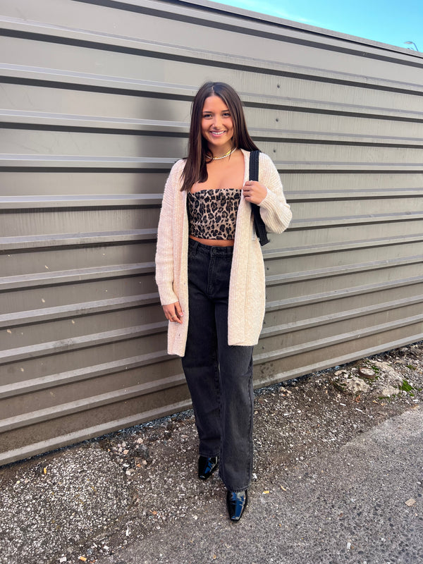 SADIE & SAGE IMOGEN CARDI IN OATMEAL - THE HIP EAGLE BOUTIQUE