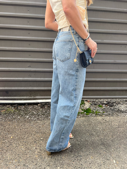 AGOLDE LOW SLUNG BAGGY DENIM JEANS