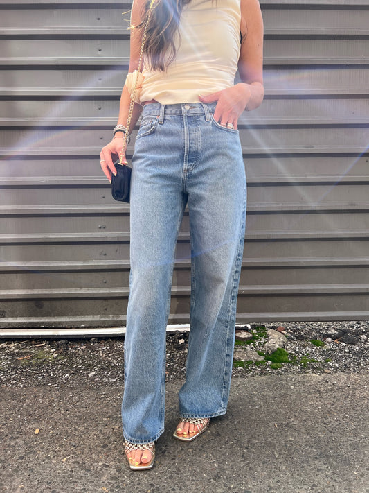 AGOLDE LOW SLUNG BAGGY DENIM JEANS
