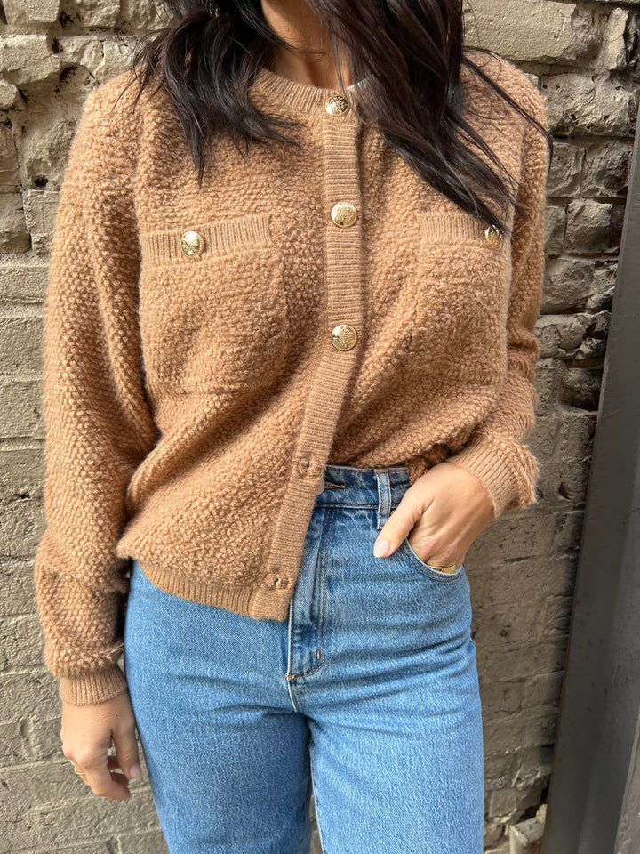 LINE & DOT KHLOE BOUCLE CARDI - THE HIP EAGLE BOUTIQUE