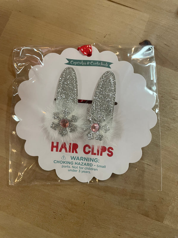 HOLIDAY HAND-CRAFTED SNOWFLAKE HAIR CLIPS - THE HIP EAGLE BOUTIQUE