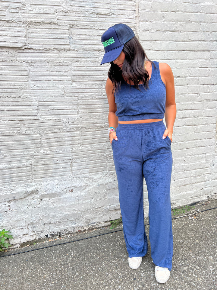 LAKE SIDE TERRY CLOTH PANT - THE HIP EAGLE BOUTIQUE