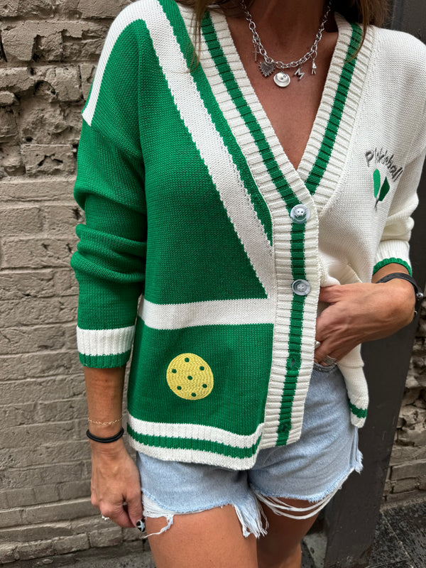 PICKLEBALL PATCH CARDI