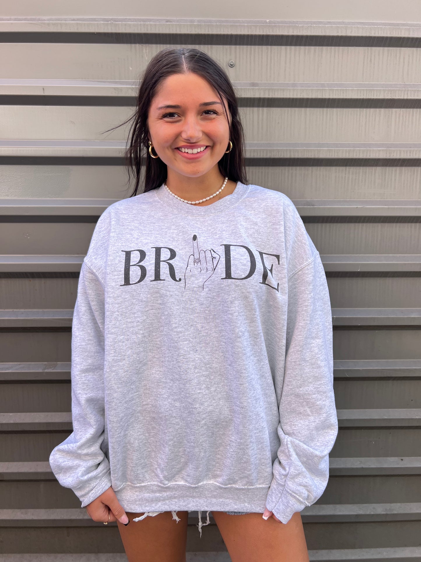 bride graphic sweatshirt