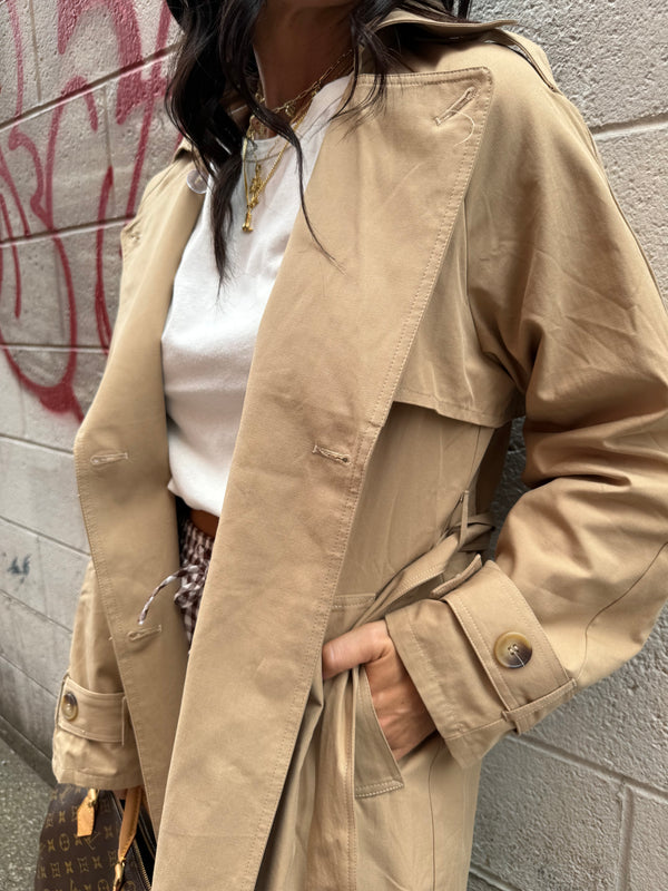 TRENCH COAT IN KHAKI