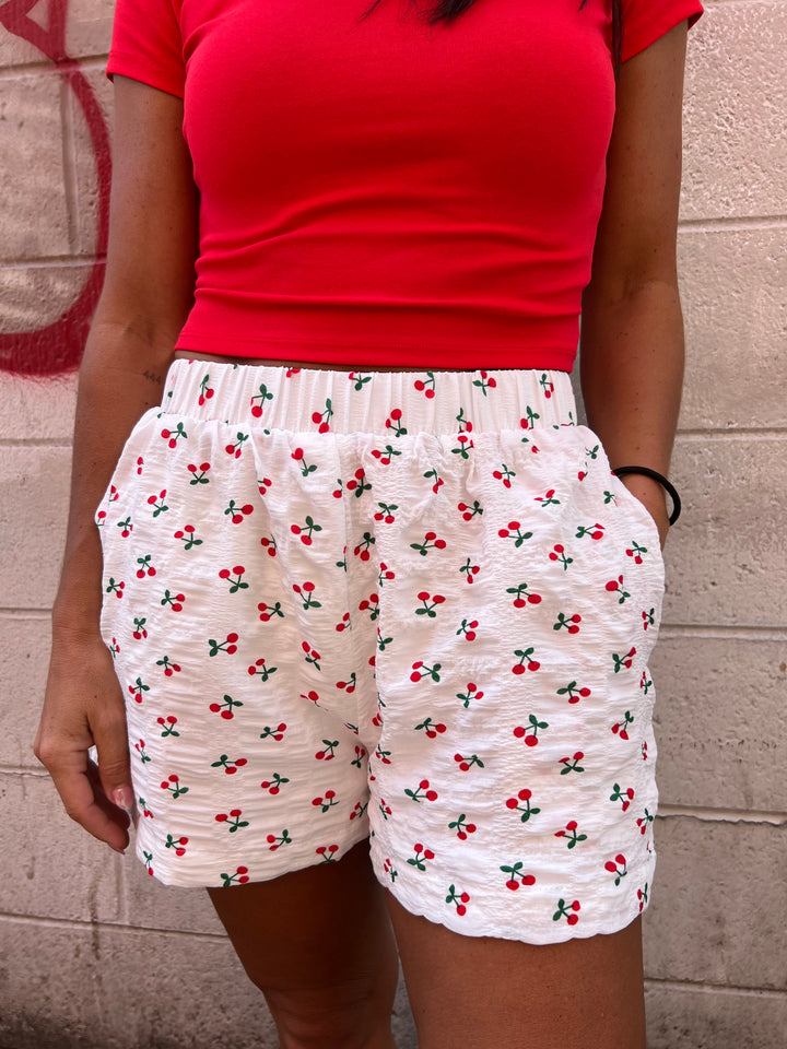 cherry print boxer shorts