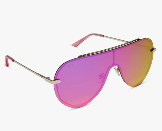 DIFF IMANI SUNNIES IN GOLD PINK RUSH