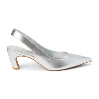 MATISSE SILVER SLINGBACK HEEL