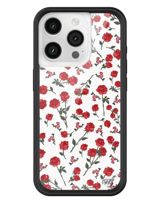red roses wildflower iPhone case