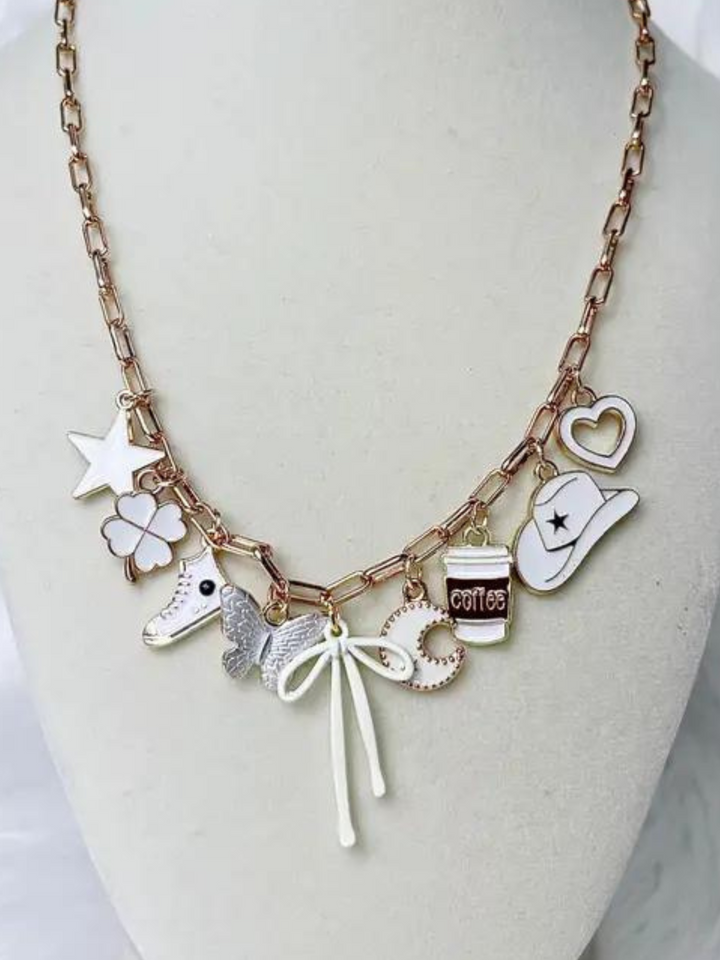 MARSHMALLOW CHARM NECKLACE