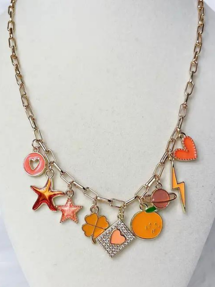 DREAMSICLE CHARM NECKLACE