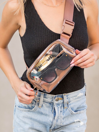 CLEAR BELT BAG