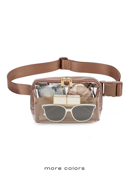 CLEAR BELT BAG