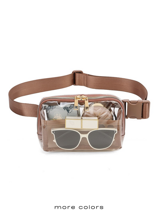 CLEAR BELT BAG