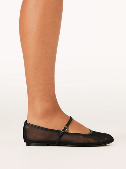 Billini Gilda black mesh ballet flat