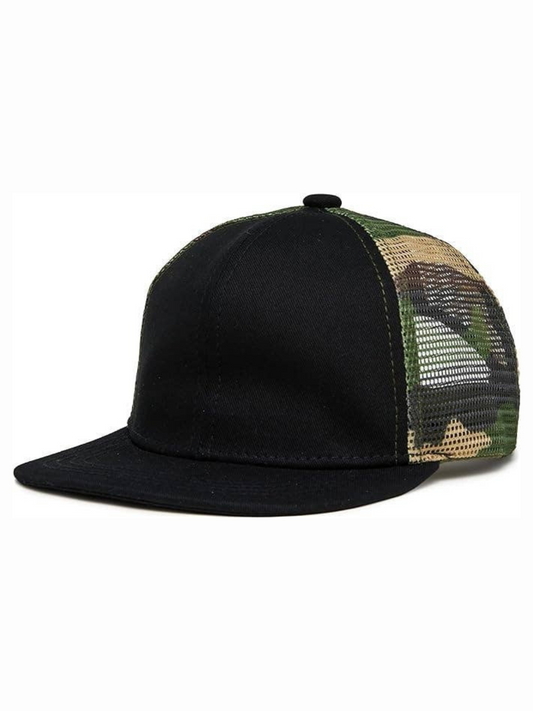 BOYS CAMO MESH TRUCKER HAT