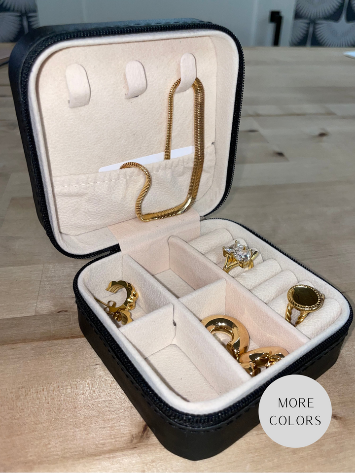 ON THE GO TRAVEL JEWELRY STORAGE BOX - THE HIP EAGLE BOUTIQUE