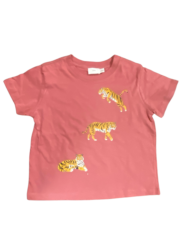 GIRLS TIGER GRAPHIC TEE - THE LITTLE EAGLE BOUTIQUE 