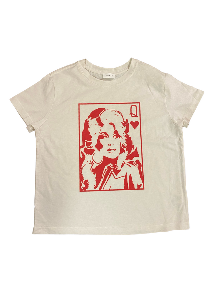 KIDS QUEEN OF DOLLY GRAPHIC TEE - THE LITTLE EAGLE BOUTIQUE 