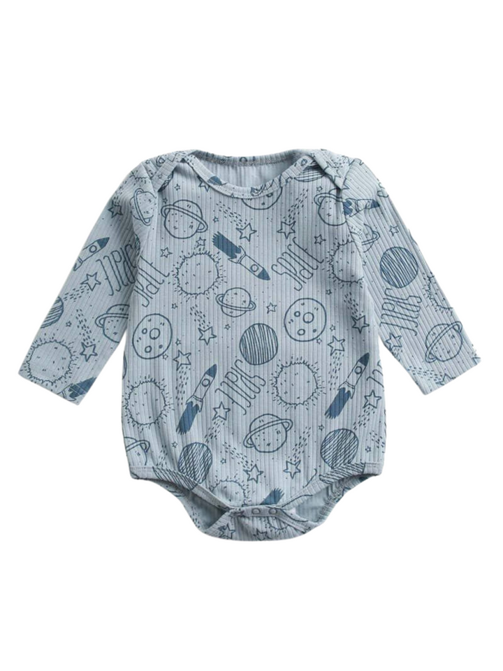 BABY OUTER SPACE ROMPER - THE LITTLE EAGLE BOUTIQUE