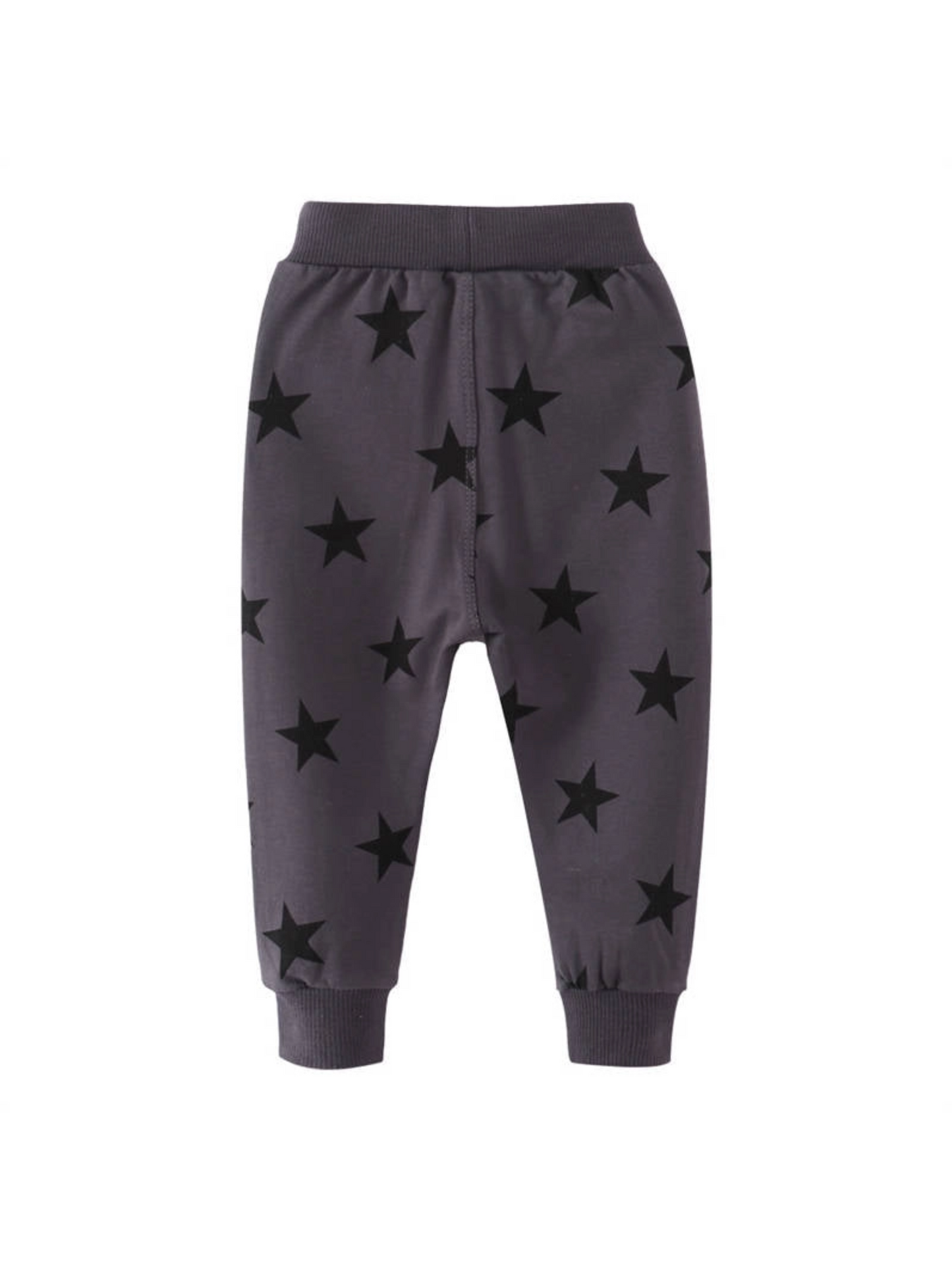 BOYS STAR PLAYER JOGGER IN GRAY - THE LITTLE EAGLE BOUTIQUE