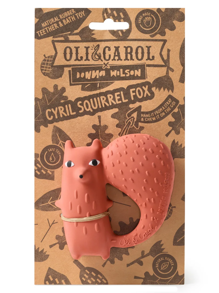 OLI & CAROL CYRIL SQUIRREL FOX TEETHER - THE LITTLE EAGLE BOUTIQUE
