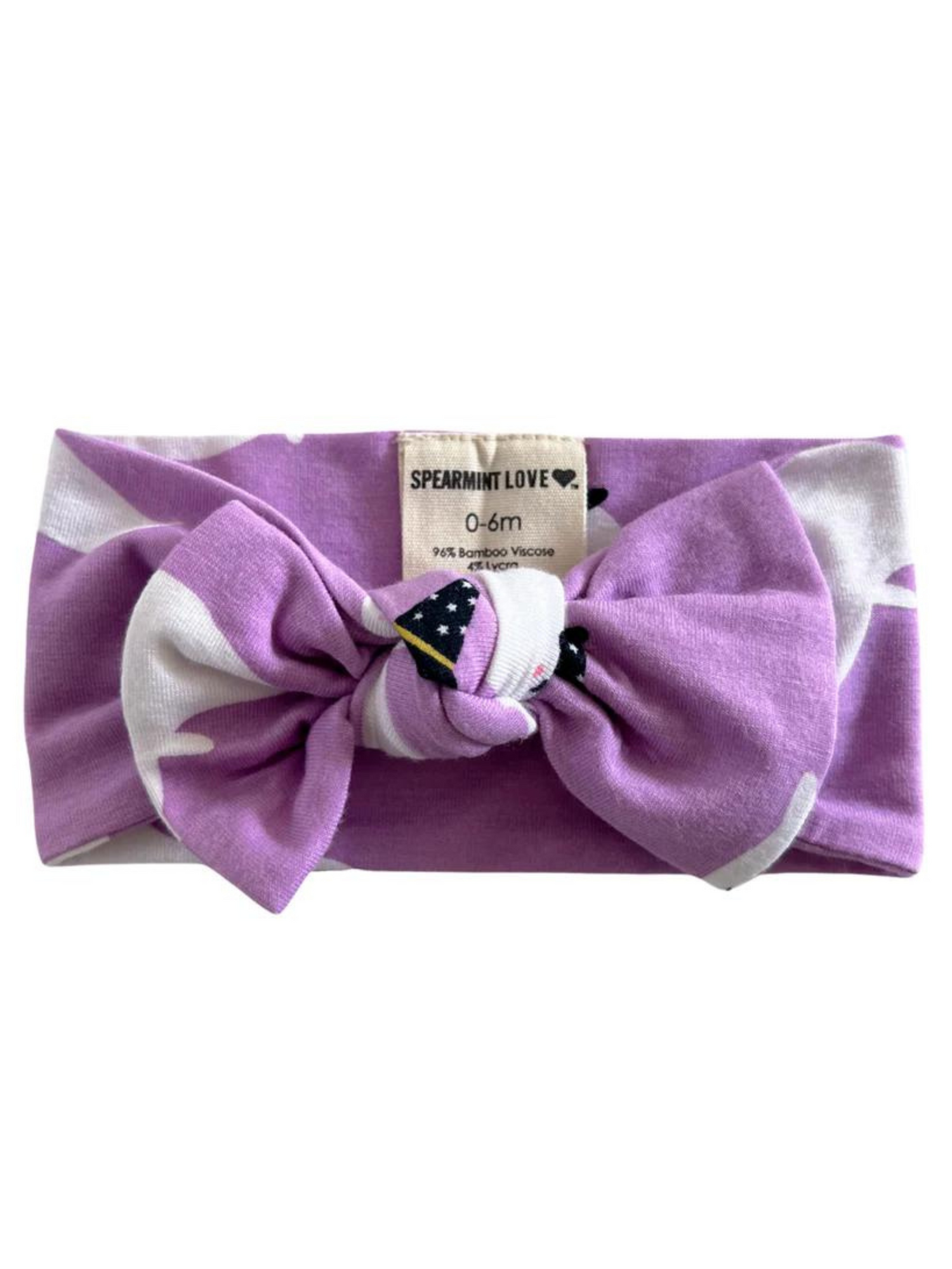 HALLOWEEN PURPLE GHOST KNOT BOW HEADBAND - THE LITTLE EAGLE BOUTIQUE