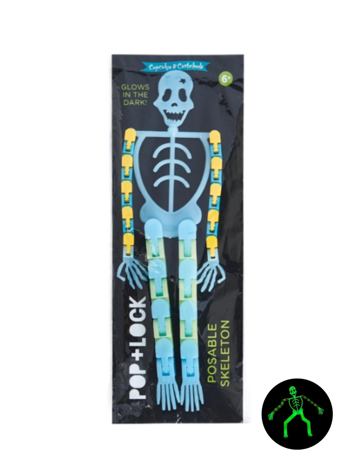 POSABLE SKELETON GLOW IN THE DARK TOY - THE LITTLE EAGLE BOUTIQUE