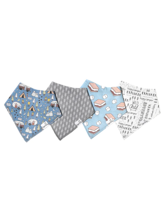COPPER PEARL BANDANA BIBS IN BRIDGER -THE LITTLE EAGLE BOUTIQUE