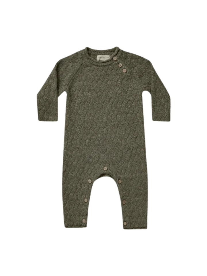QUINCY MAE KNIT JUMPSUIT IN FOREST - THE LITTLE EAGLE BOUTIQUE