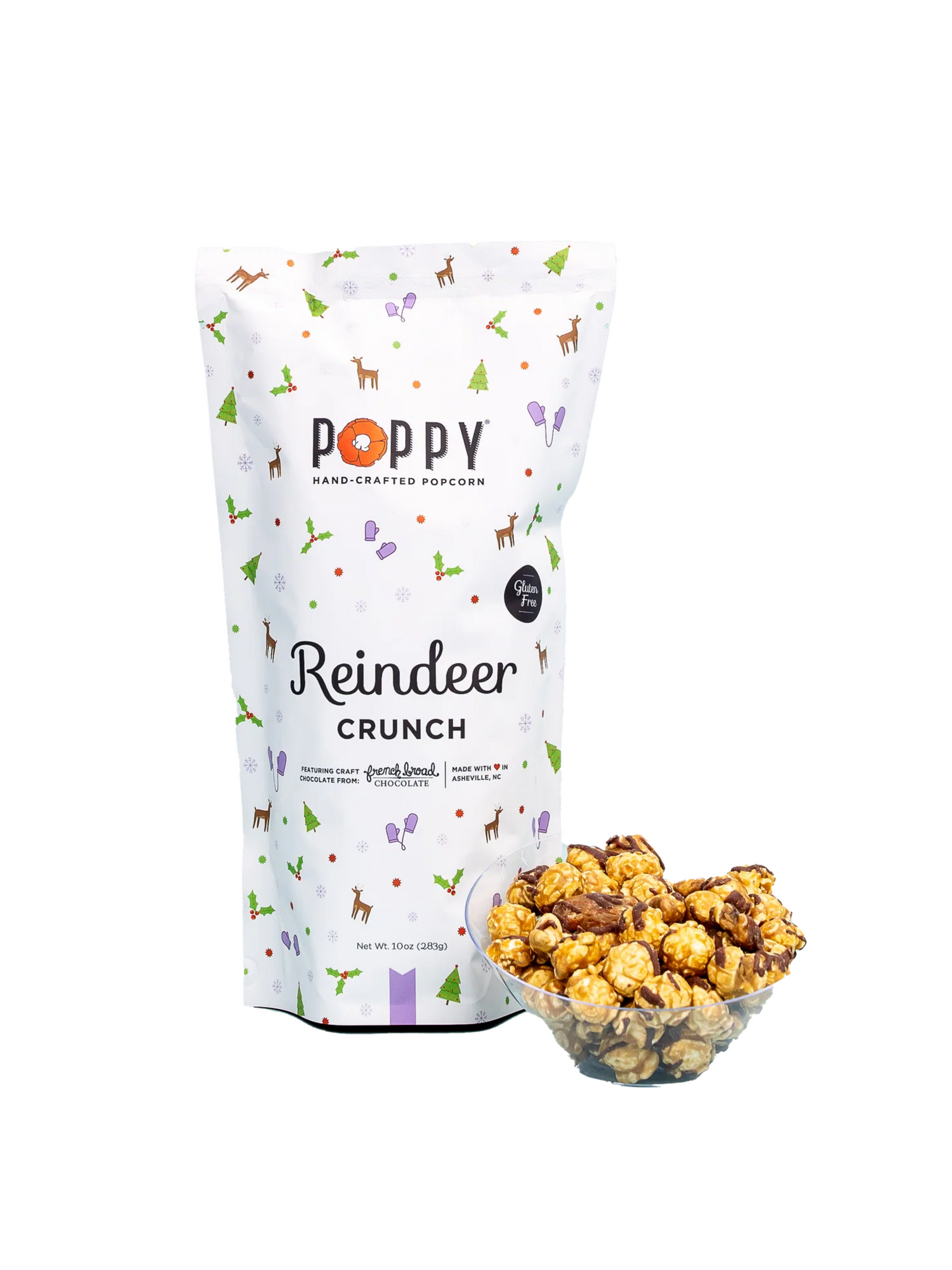 REINDEER CRUNCH POPPY HAND-CRAFTED POPCORN - THE HIP EAGLE BOUTIQUE