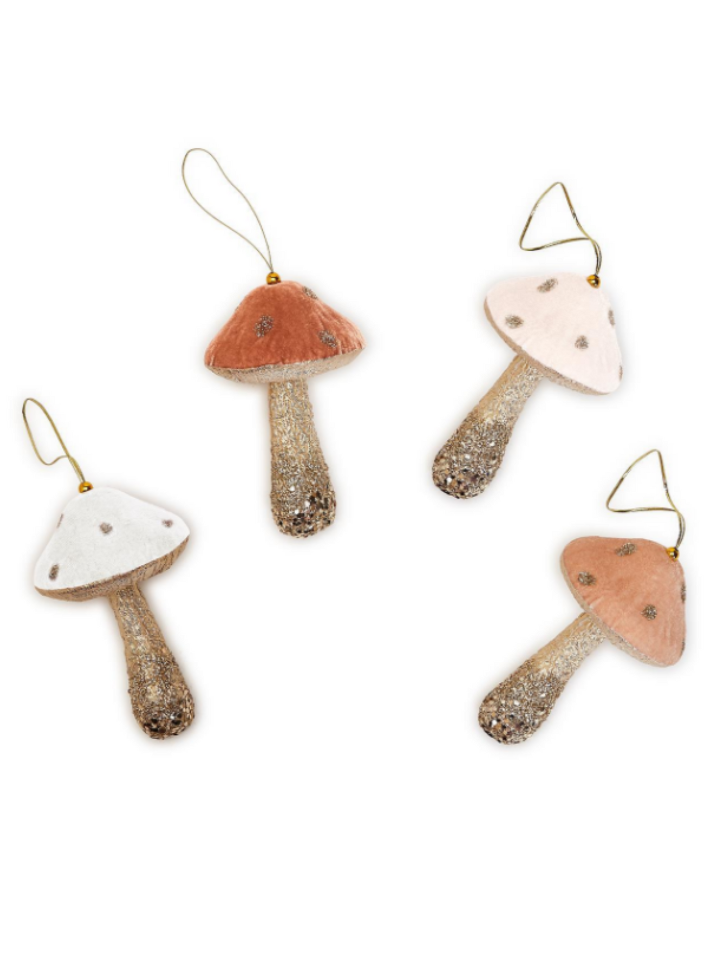 GLITTER MUSHROOM ORNAMENT  - THE HIP EAGLE BOUTIQUE