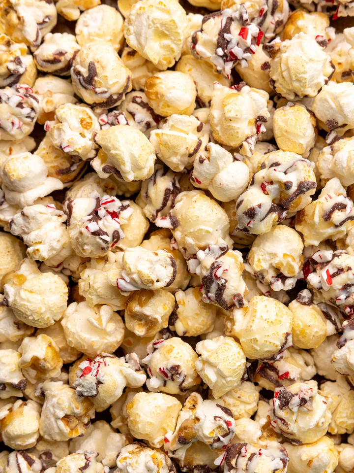 CHOCOLATE PEPPERMINT POPPY HAND-CRAFTED POPCORN - THE HIP EAGLE 