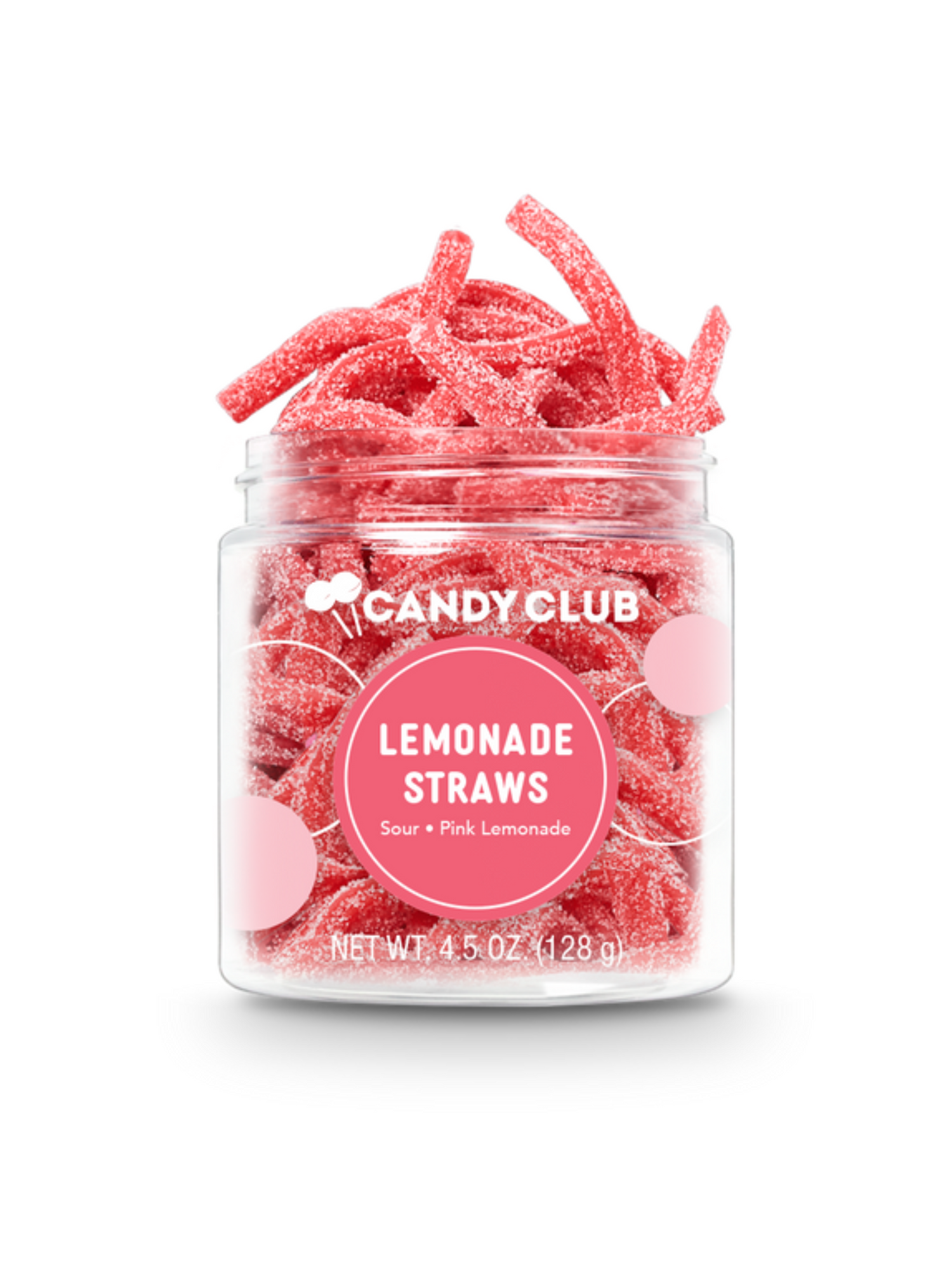 sour pink lemonade straw candy