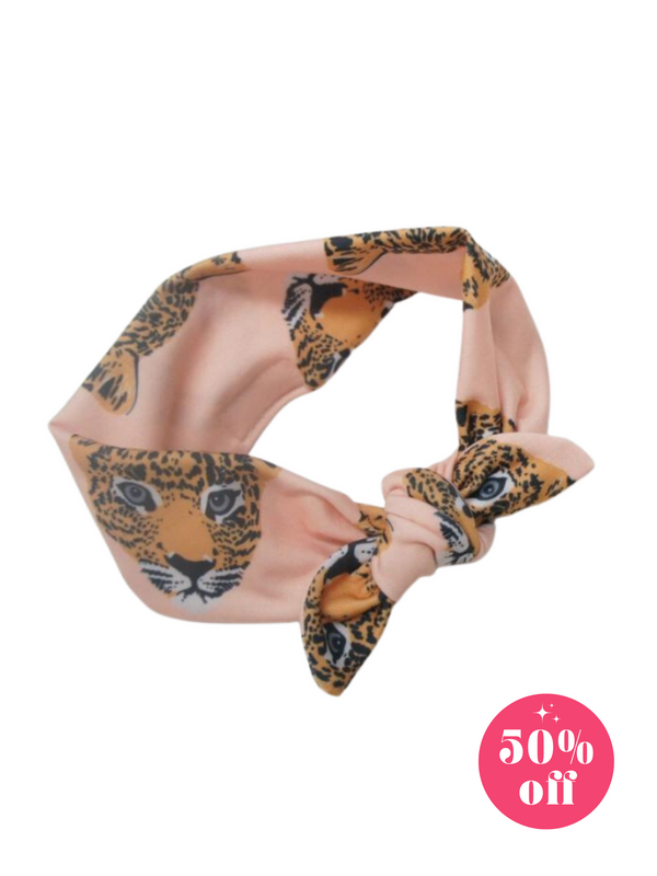 WILLBIRD BABY LEROY THE LEOPARD KNOT HEADBAND