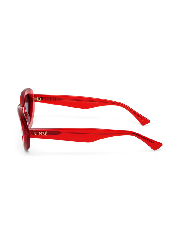 red retro sunglasses