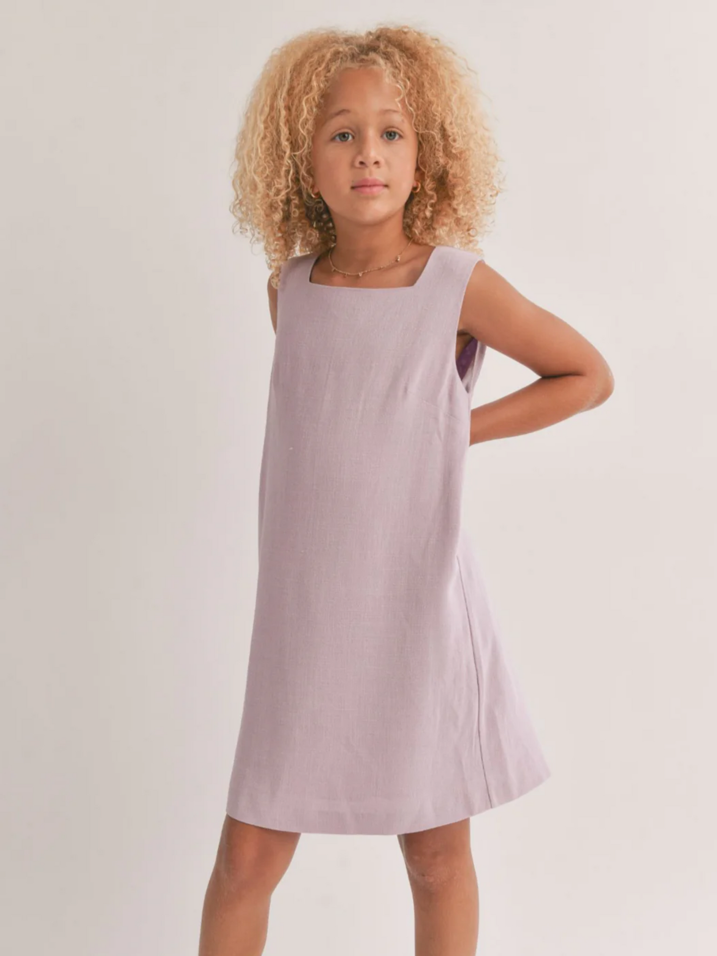 tween lavender mini dress