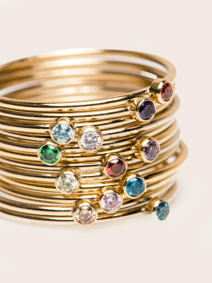 able gold filled dainty rings