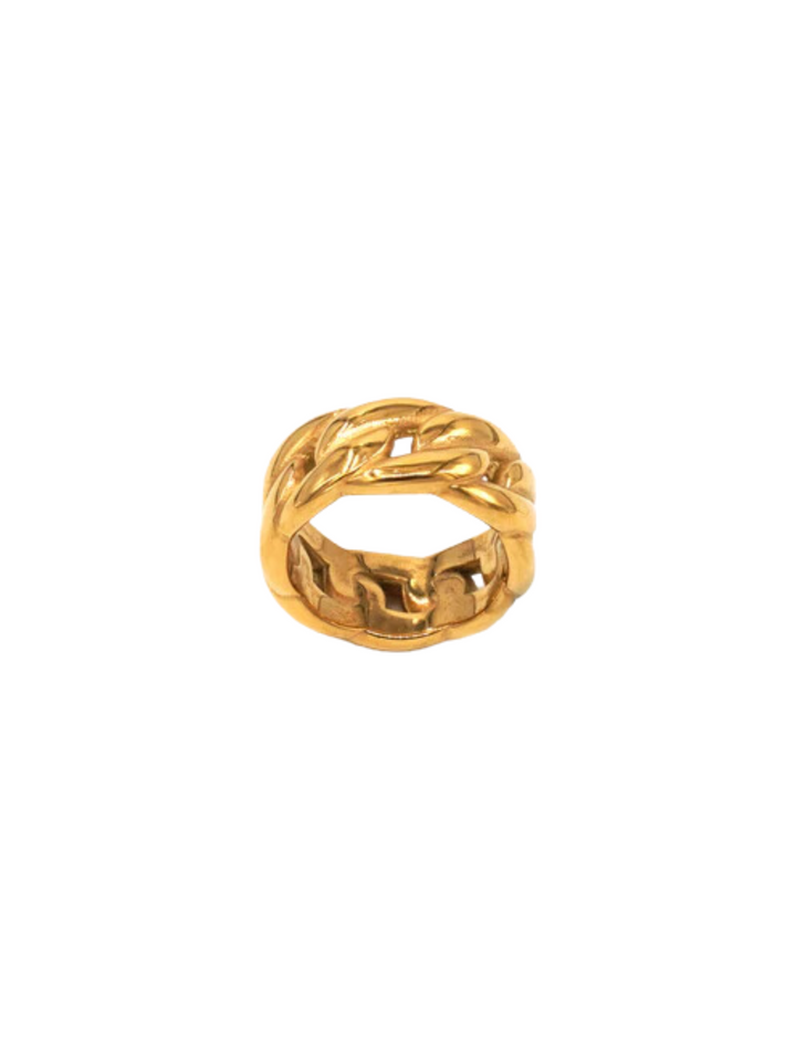 gold plated chunky ring