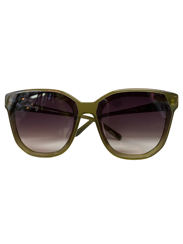 DIFF GIA SUNNIES IN OLIVE-GREY