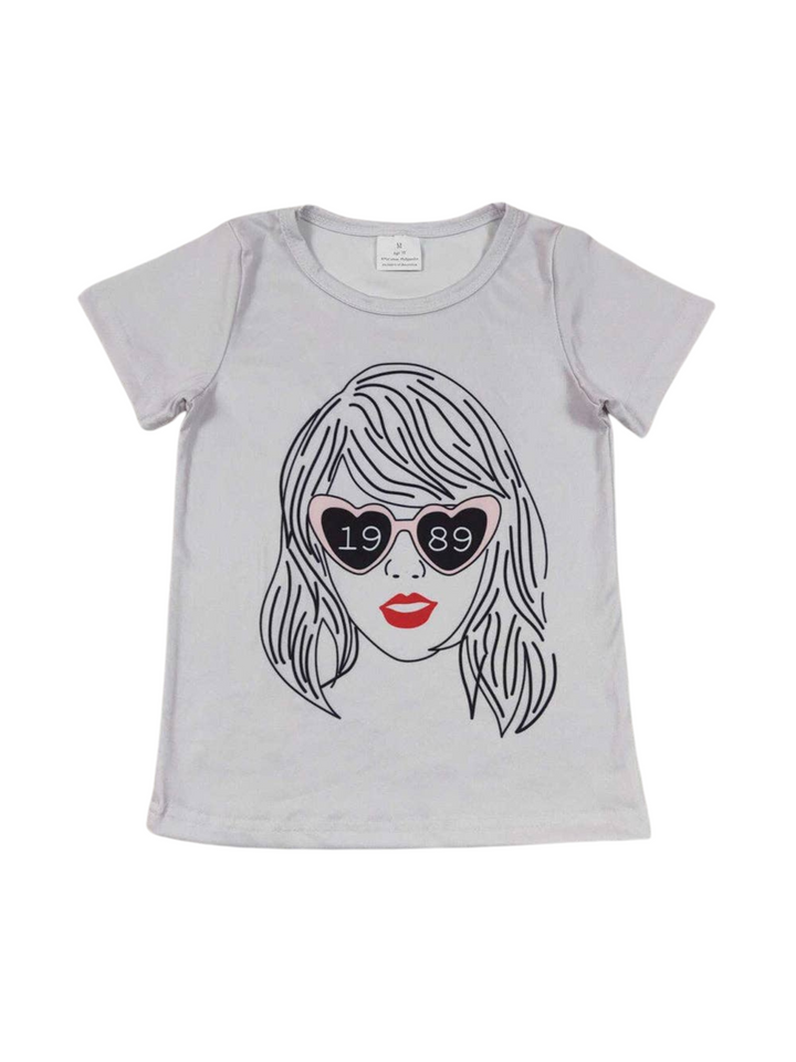 girl's taylor swift graphic tee