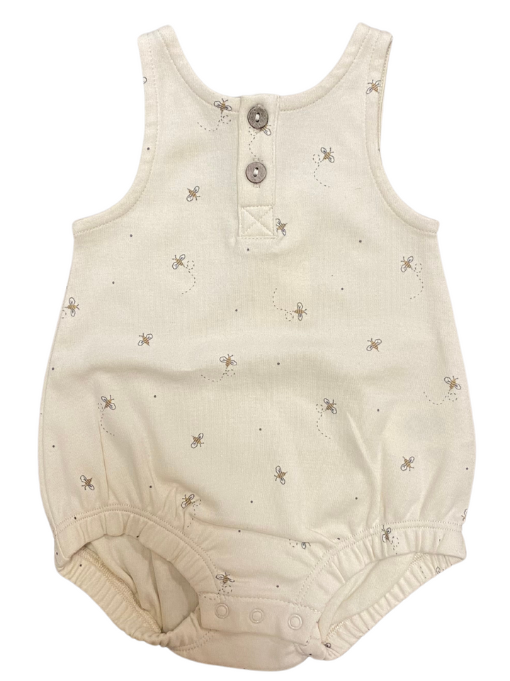 QUINCY MAE SLEEVELESS BUBBLE ROMPER IN BEES