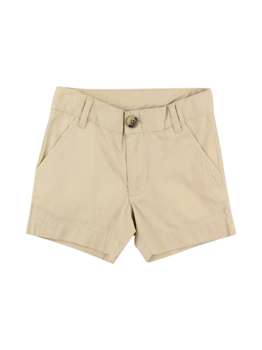 BOYS KHAKI STRETCH CHINO SHORTS