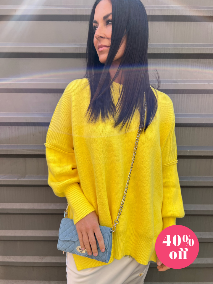 EASY GOING SWEATER IN YELLOW