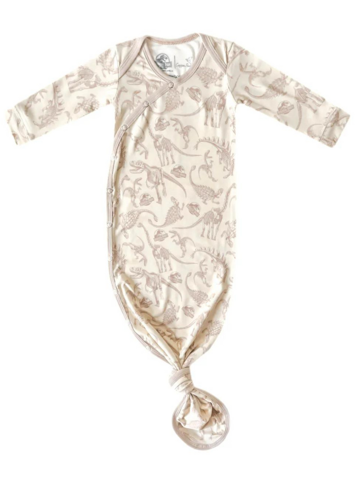 COPPER PEARL NEWBORN KNOTTED GOWN IN JURASSIC PARK FOSSILS