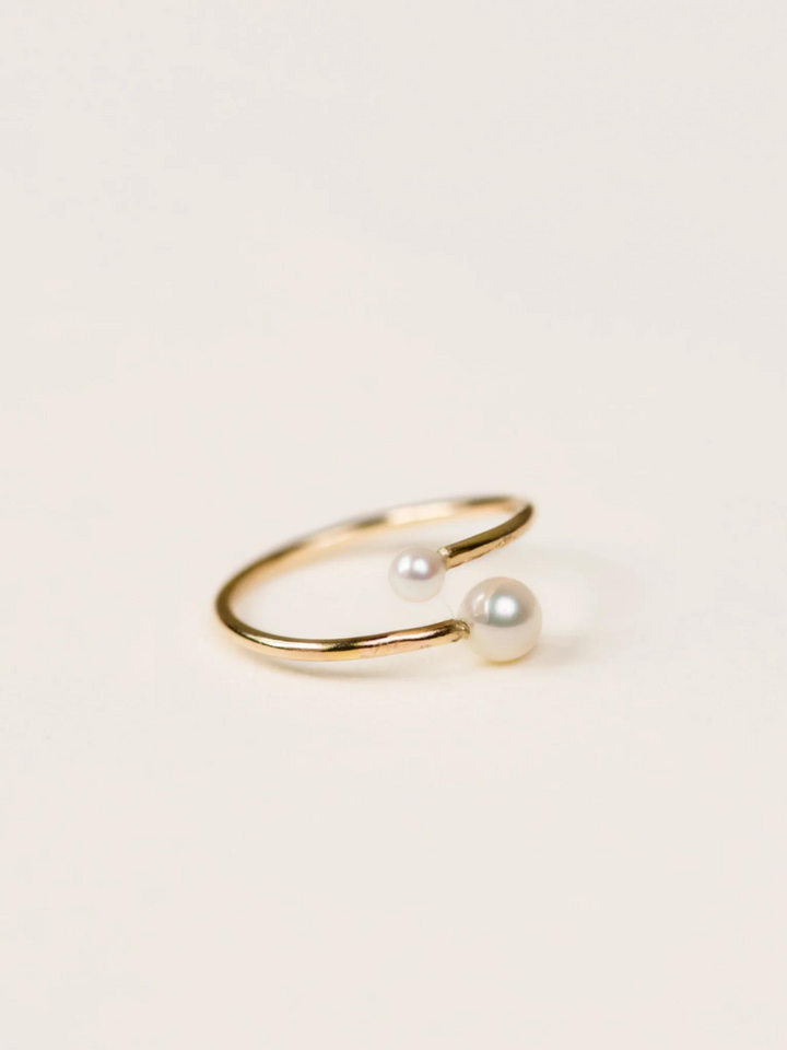 Able gold filled pearl ring