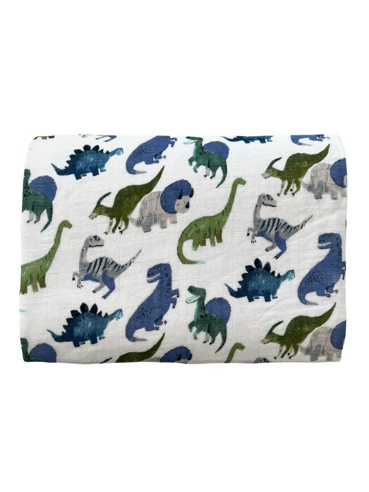 MUSLIN SWADDLE IN PAINTERLY DINOS - THE LITTLE EAGLE BOUTIQUE