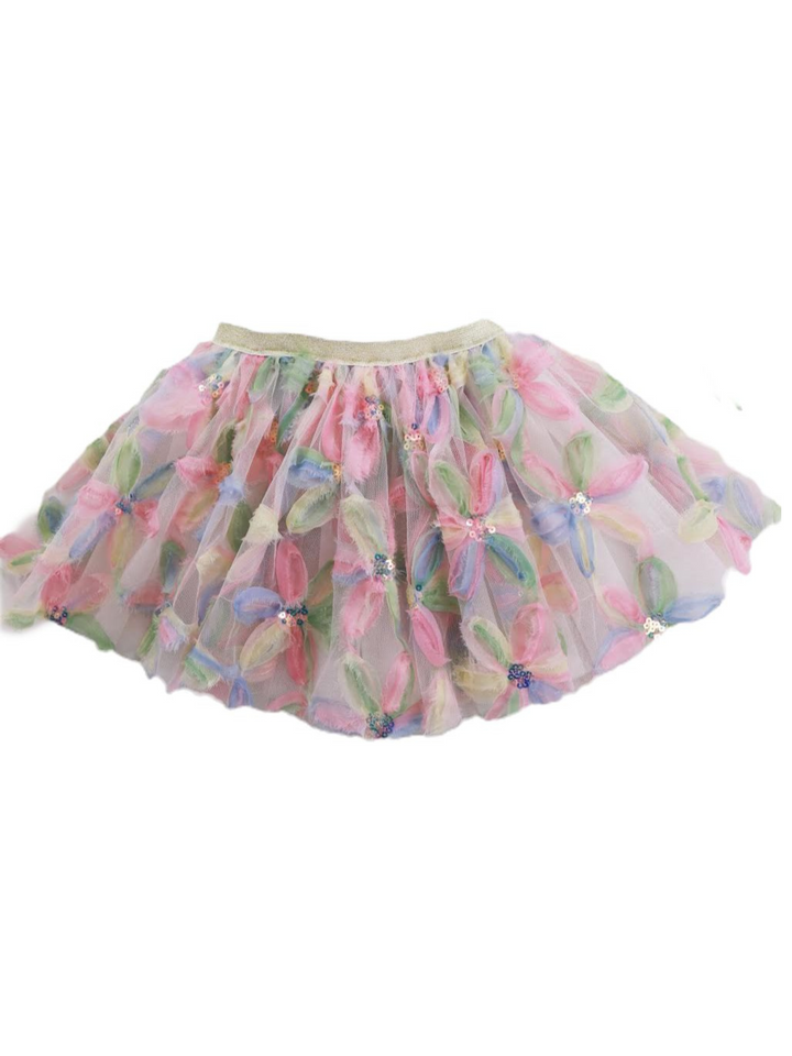GIRL'S FLOWER TUTU WITH SEQUINS