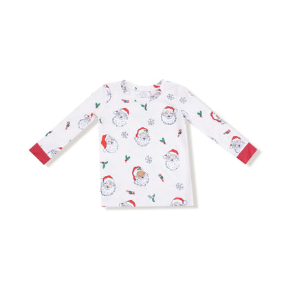 LONG SLEEVE LOUNGEWEAR SET X VINTAGE SANTAS